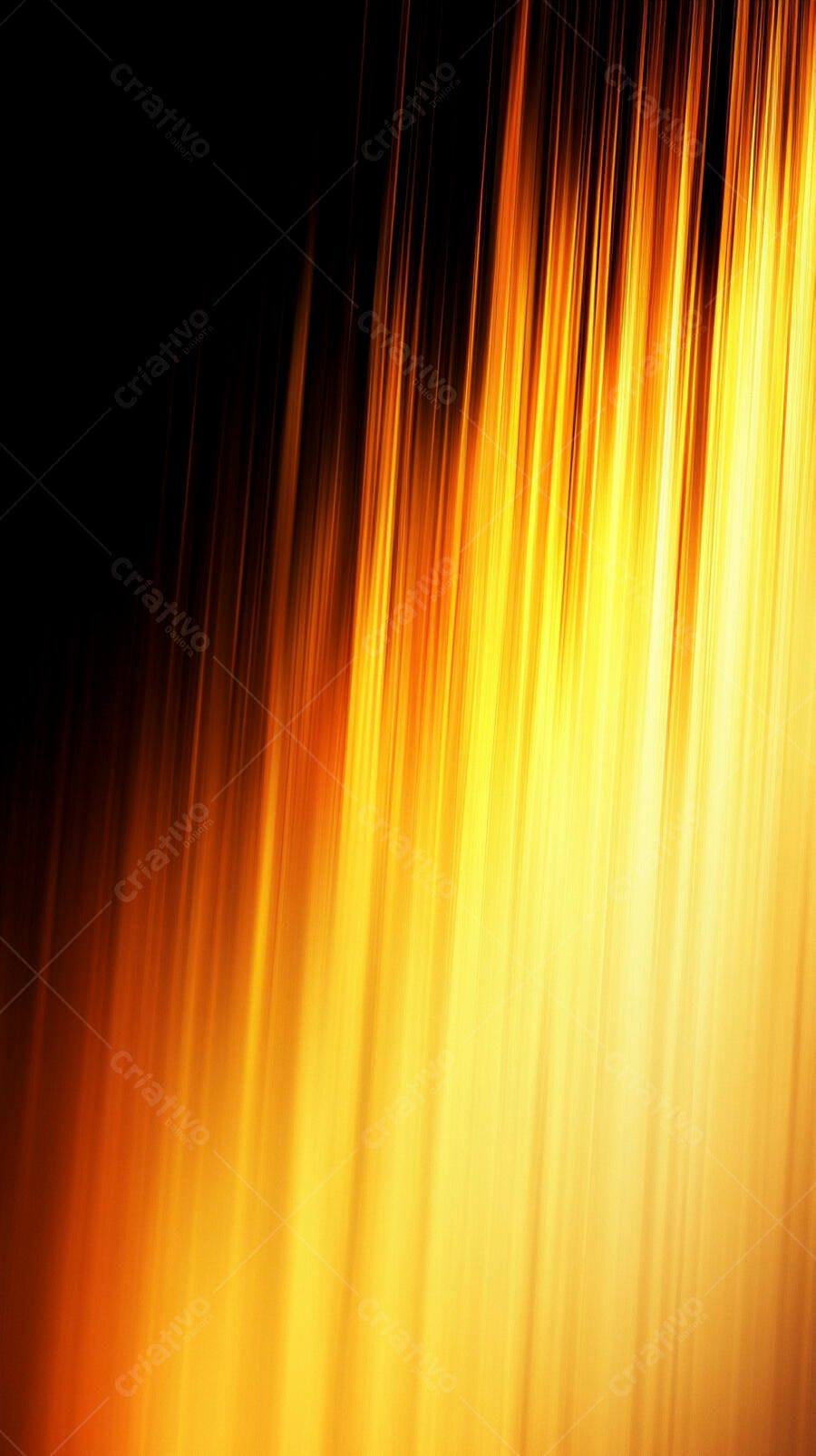 Fundo abstrato linhas de luz laranja e amarelo vibrantes efeito energia