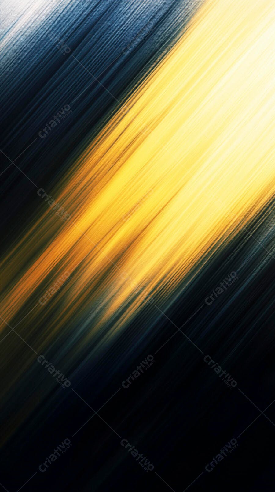 Fundo abstrato com linhas dinâmicas em gradiente azul e amarelo