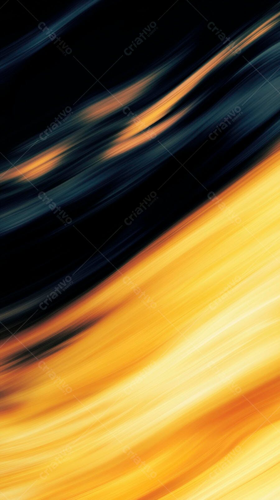 Linhas vibrantes laranja e azul escuro em fundo abstrato moderno