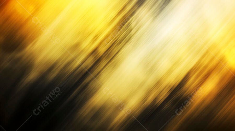 Fundo abstrato dourado e preto com efeito de movimento e raios de luz