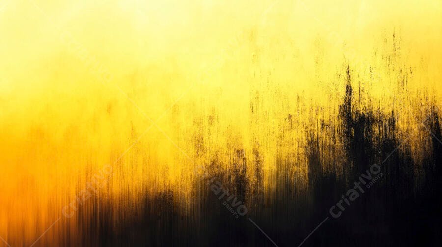 Fundo abstrato textura dourada e preta com pinceladas verticais grunge