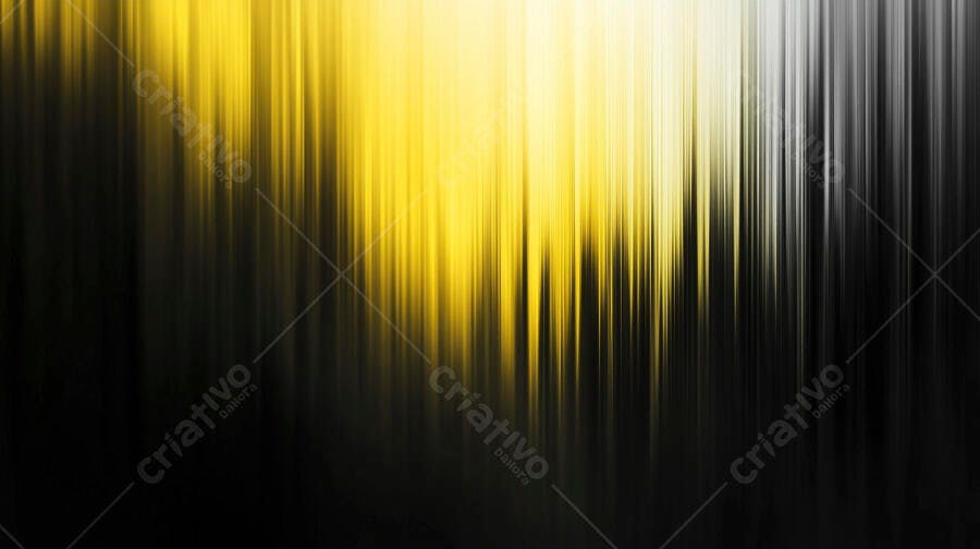 Fundo abstrato digital com linhas verticais amarelas e pretas em degradê