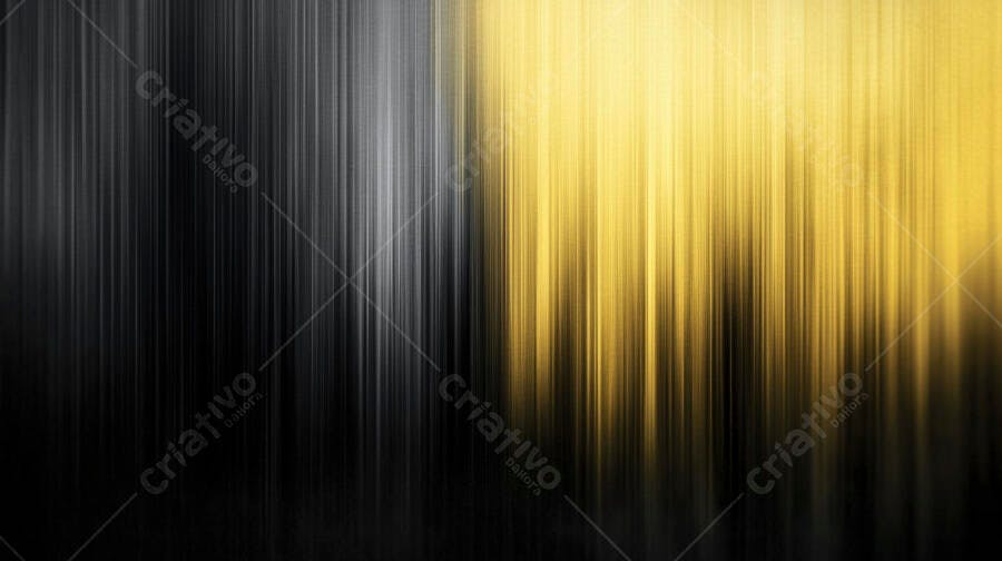 Fundo abstrato linhas verticais gradiente preto e dourado