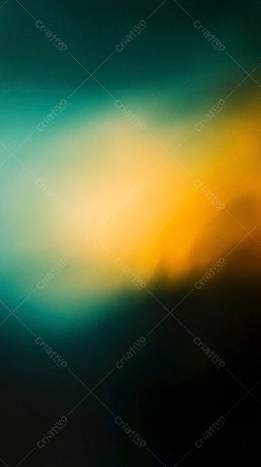 Fundo abstrato gradiente azul turquesa e laranja vibrante com blur