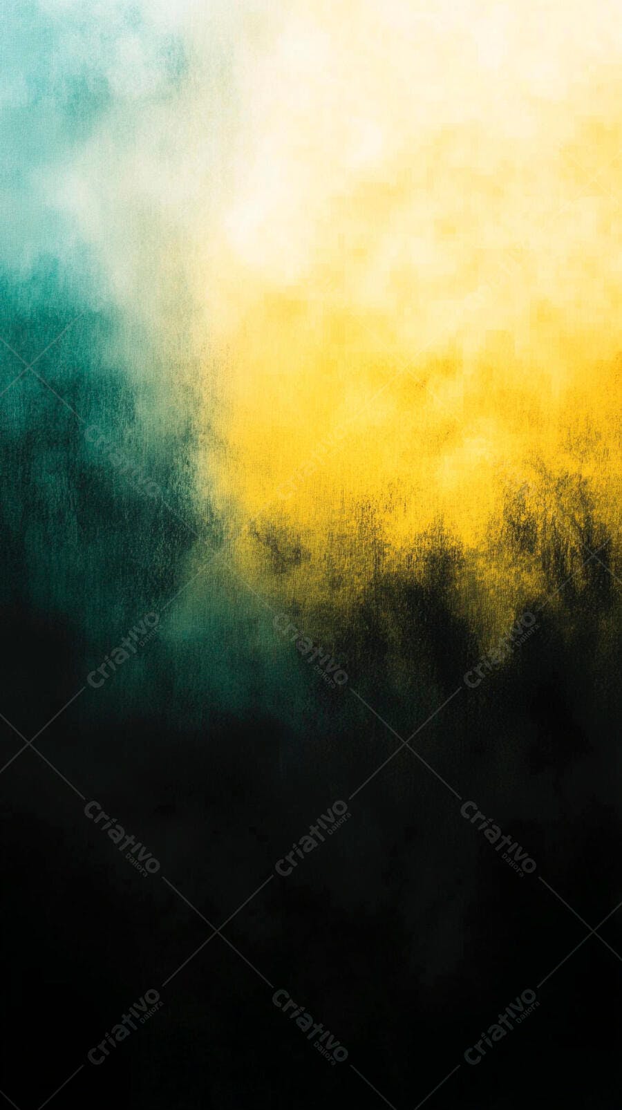 Fundo abstrato degradê amarelo verde e preto com textura aquarela moderna