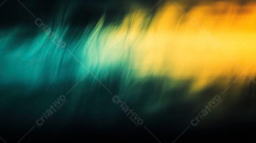 Plano de fundo abstrato luzes turquesa e dourado em movimento