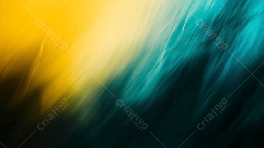 Abstrato vibrante com gradiente amarelo e azul esverdeado em movimento