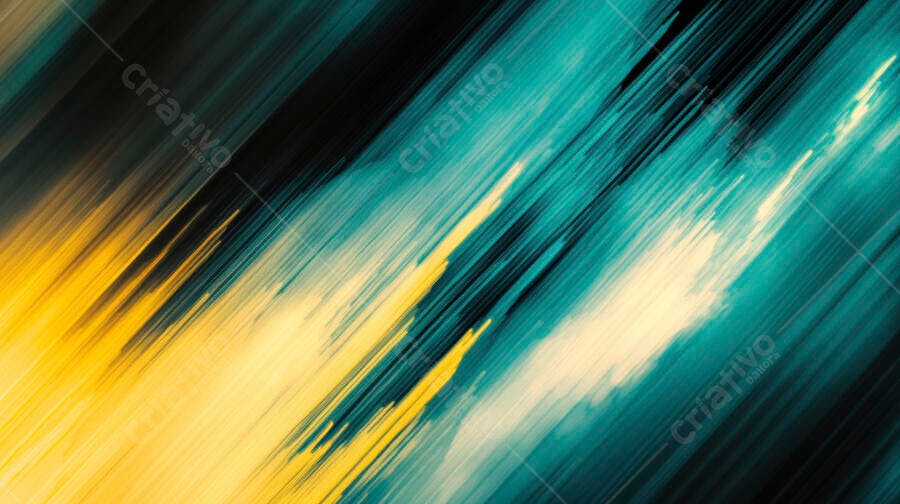Fundo abstrato moderno com linhas amarelo e azul-petróleo em movimento