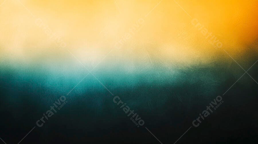 Gradiente abstrato amarelo turquesa escuro com textura grunge