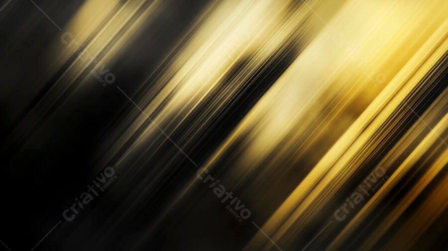 Fundo abstrato moderno preto e dourado com listras dinâmicas