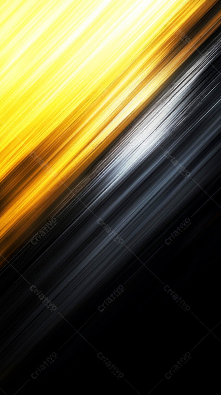Fundo abstrato listras diagonais amarelas pretas e brancas com efeito de luz