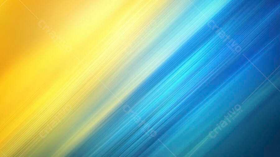 Fundo abstrato degradê amarelo e azul com linhas dinâmicas