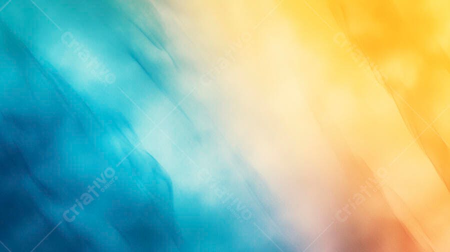 Fundo abstrato gradiente azul e amarelo com textura suave