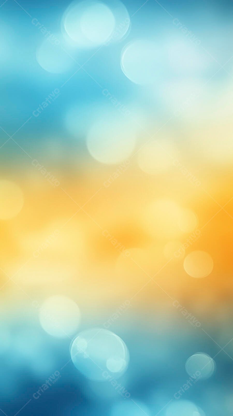 Fundo abstrato bokeh gradiente azul e laranja claro