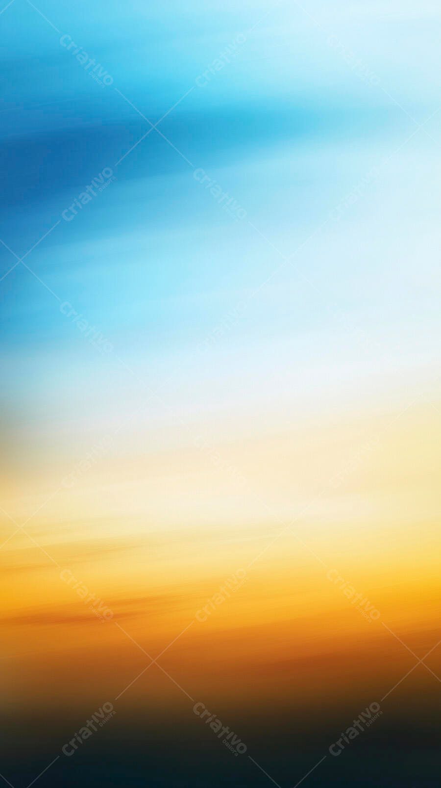 Gradiente abstrato com cores de azul céu e laranja pôr do sol desfocado