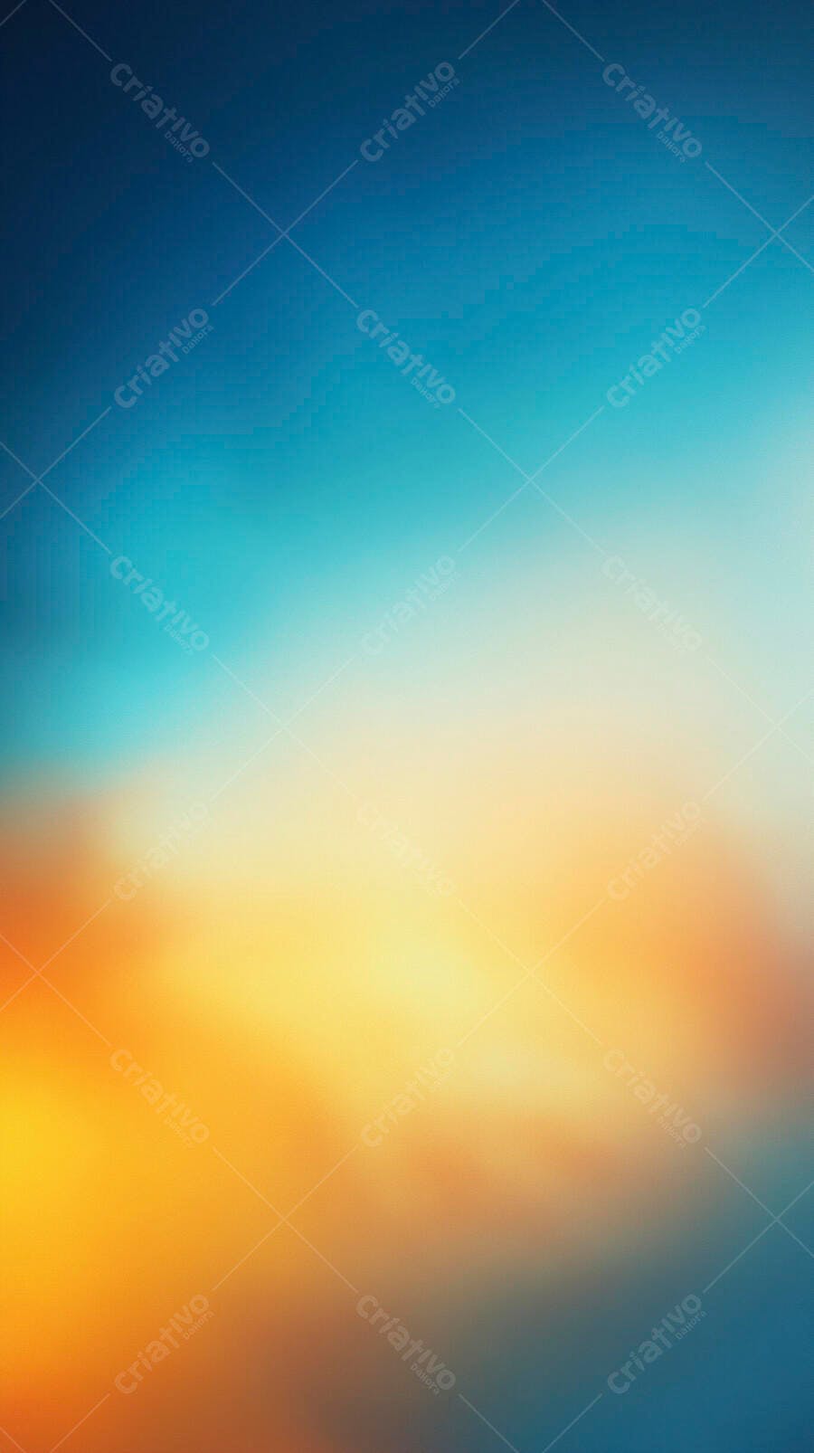 Gradiente abstrato de azul a laranja cores do amanhecer
