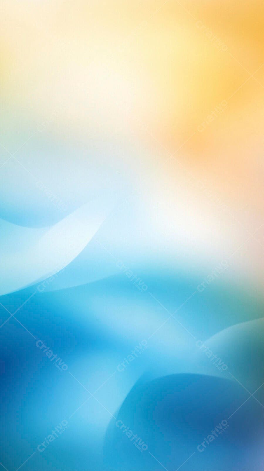 Fundo abstrato gradiente azul e laranja com formas fluidas