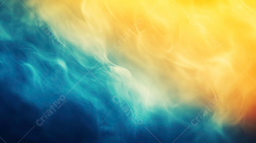 Gradiente abstrato vibrante azul e amarelo