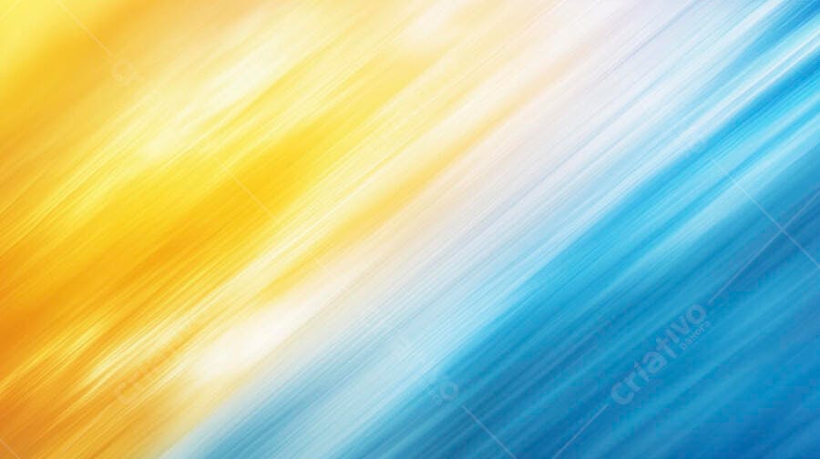 Gradiente abstrato amarelo e azul com linhas dinâmicas de luz