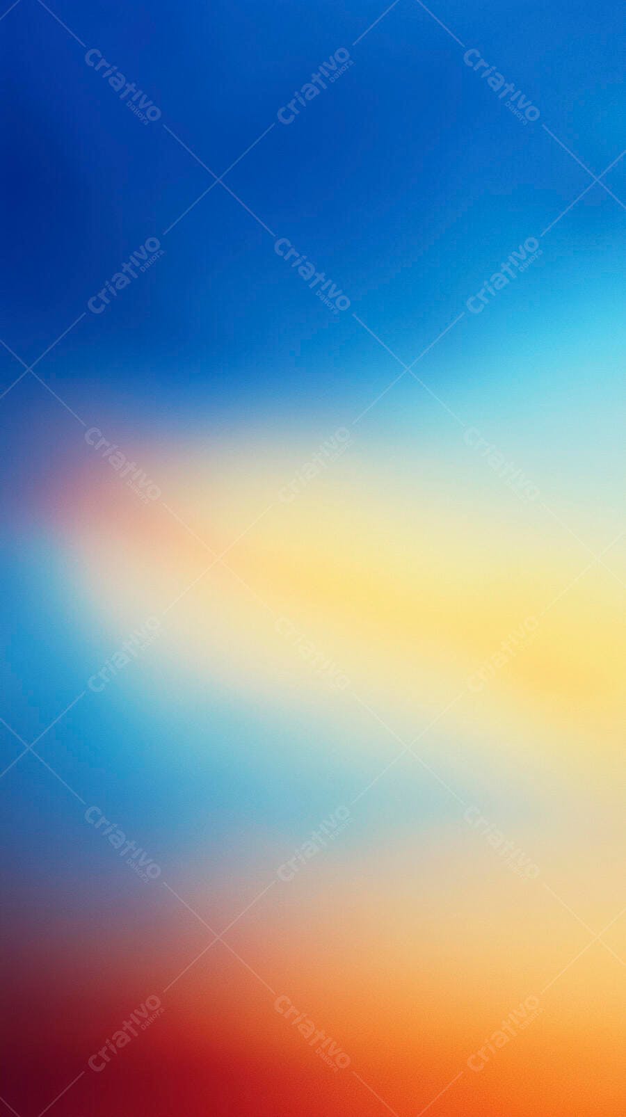 Gradiente de cores vibrantes azul amarelo e laranja para fundo abstrato