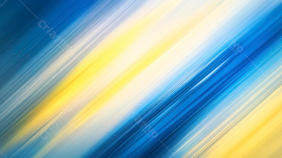 Padrão abstrato de listras azuis e amarelas em movimento
