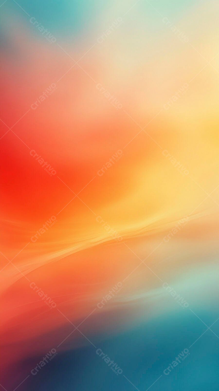 Gradiente de cores vibrantes azul laranja e amarelo
