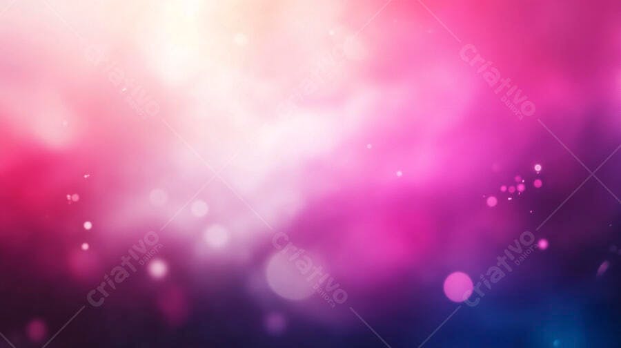 Foco suave rosa e roxo com pontos de luz brilhantes