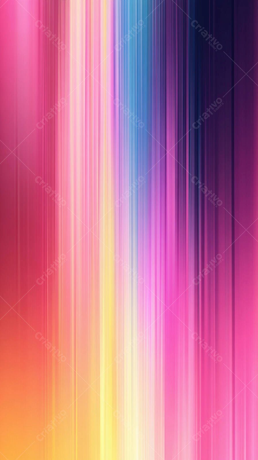 Fundo abstrato com linhas verticais coloridas de tons rosa azul e amarelo