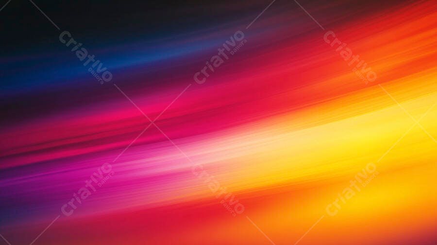 Fundo abstrato com linhas vibrantes gradiente de cores quentes e frias