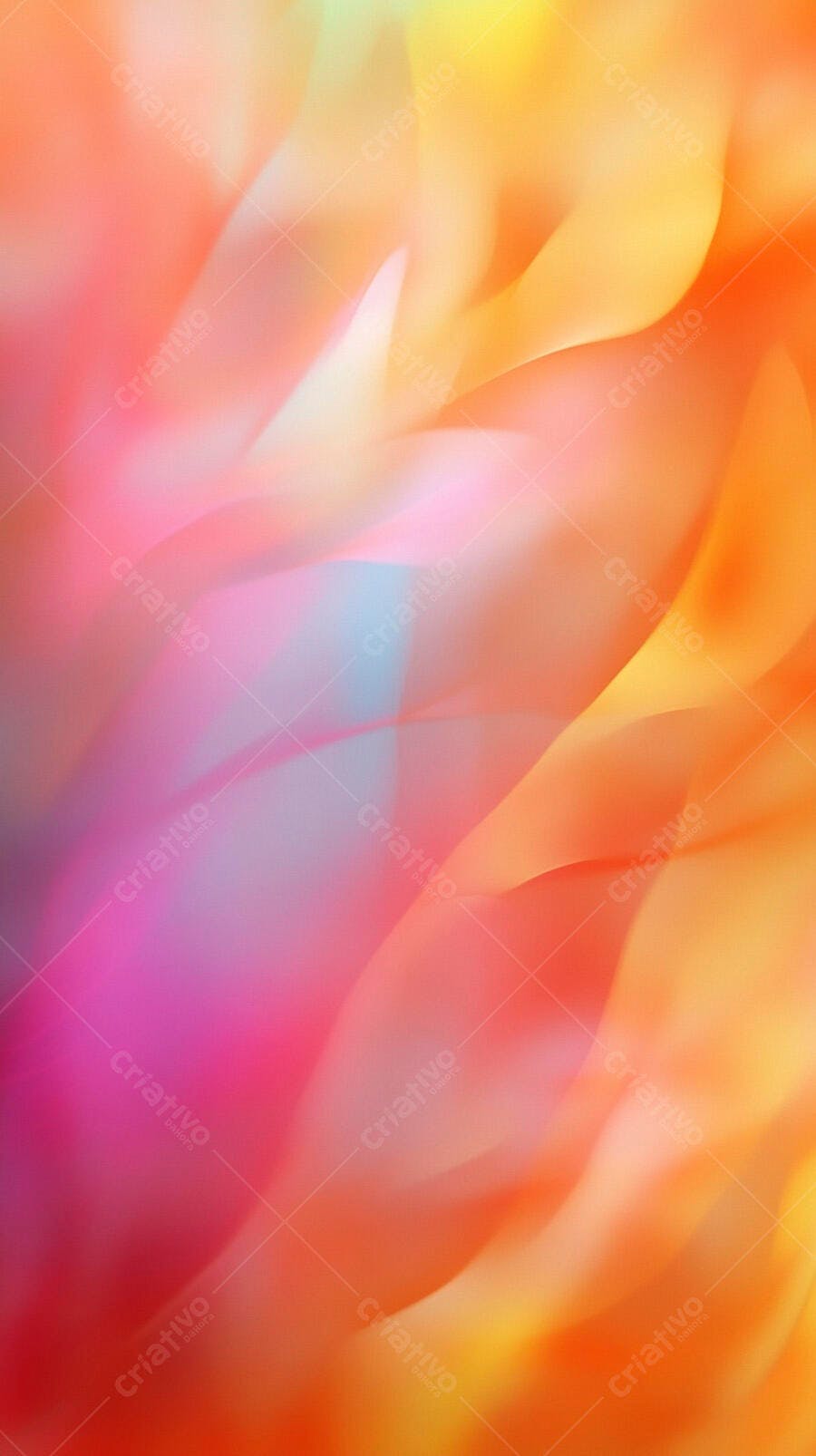 Fundo abstrato vibrante com gradiente suave de laranja rosa e azul