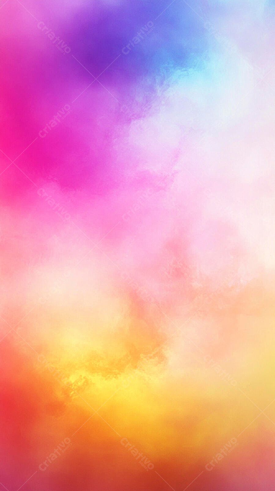 Fundo abstrato aquarela em tons vibrantes de rosa roxo e laranja