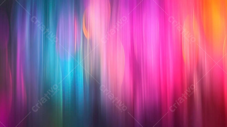 Luzes abstratas vibrantes com efeito bokeh azul rosa e laranja