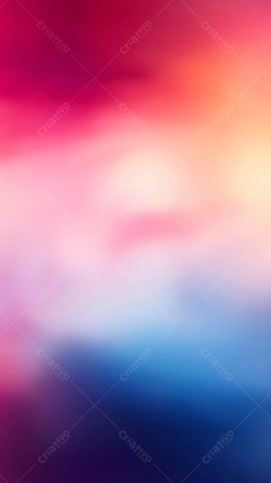 Gradiente de cores vibrantes rosa laranja e azul roxo suave