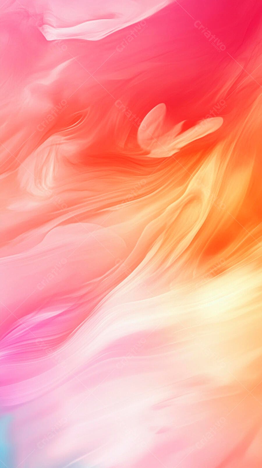 Fundo abstrato gradiente rosa laranja com formas fluidas suaves