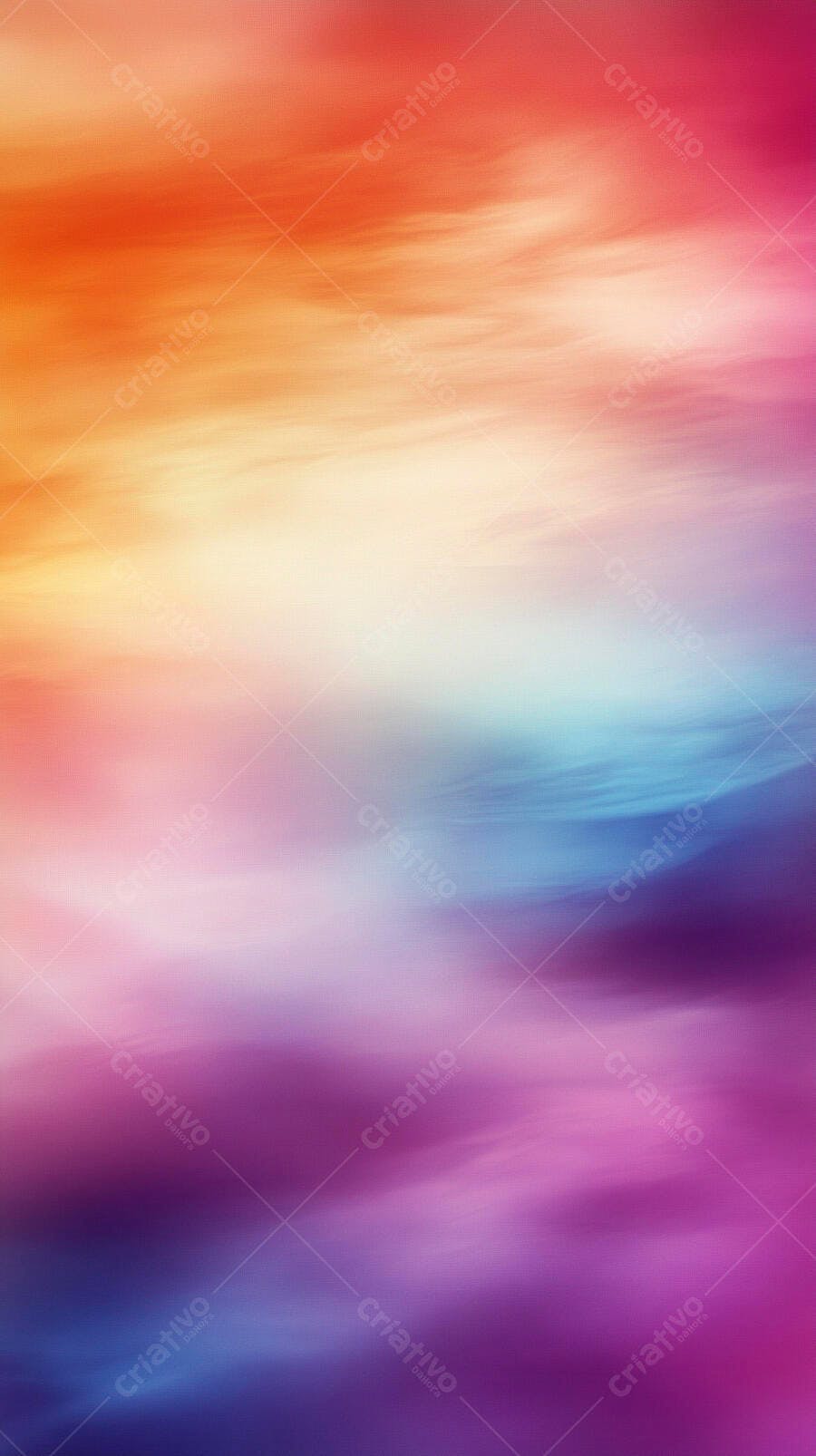 Gradiente de cores vibrantes do laranja ao roxo efeito céu abstrato
