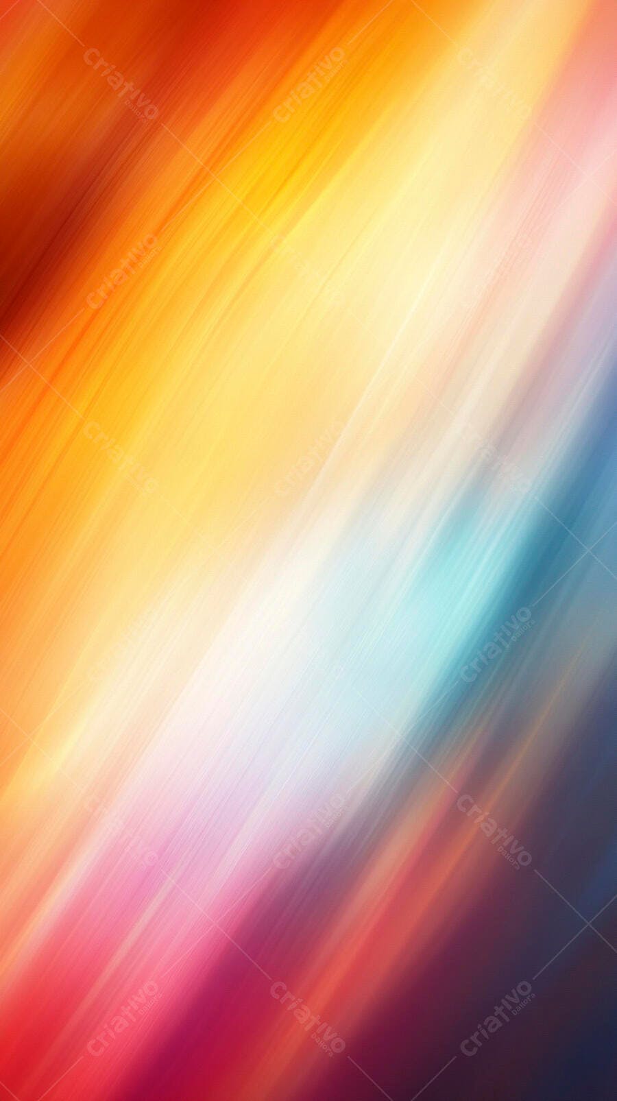 Fundo abstrato colorido com listras diagonais e gradiente vibrante