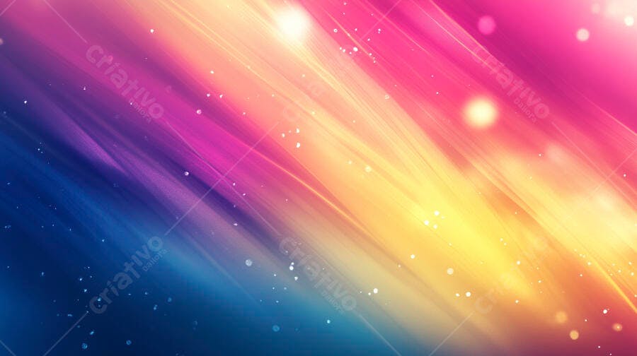 Fundo abstrato cores vibrantes e luzes dinâmicas com gradiente