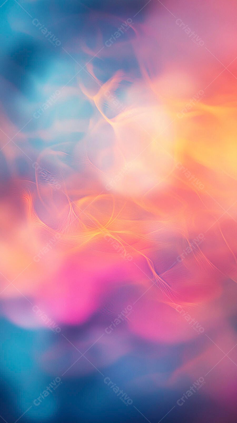 Textura abstrata cores vibrantes fumaça rosa azul laranja suave