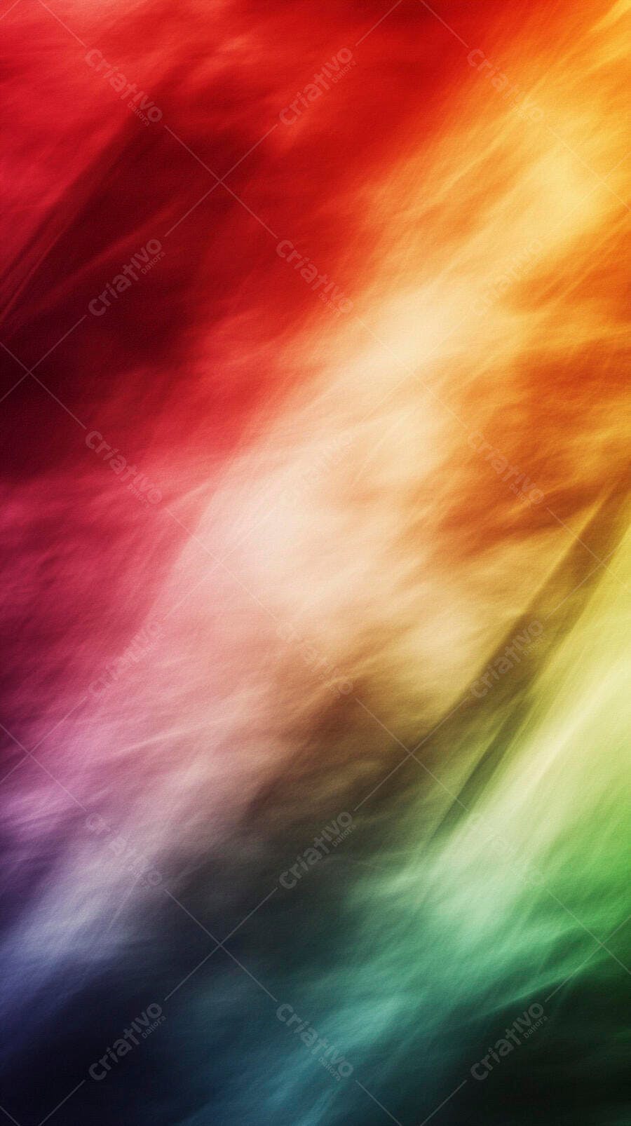 Fundo abstrato degradê vibrante com cores do arco-íris e fluxo suave