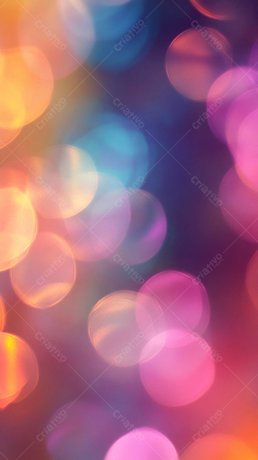 Luzes bokeh coloridas fundo abstrato vibrante gradiente rosa azul laranja