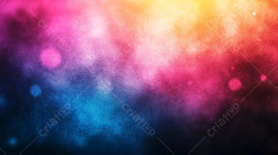 Fundo abstrato gradiente cores vibrantes e textura com pontos de luz