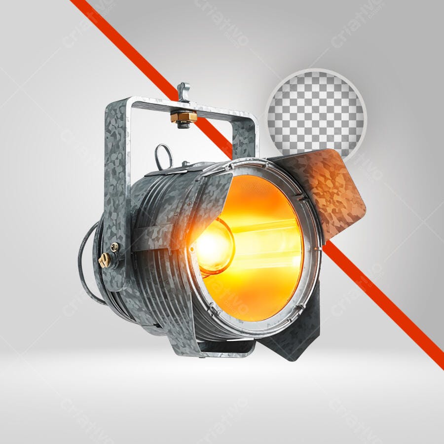 Holofote de palco luz amarela para evento show PNG com fundo transparente
