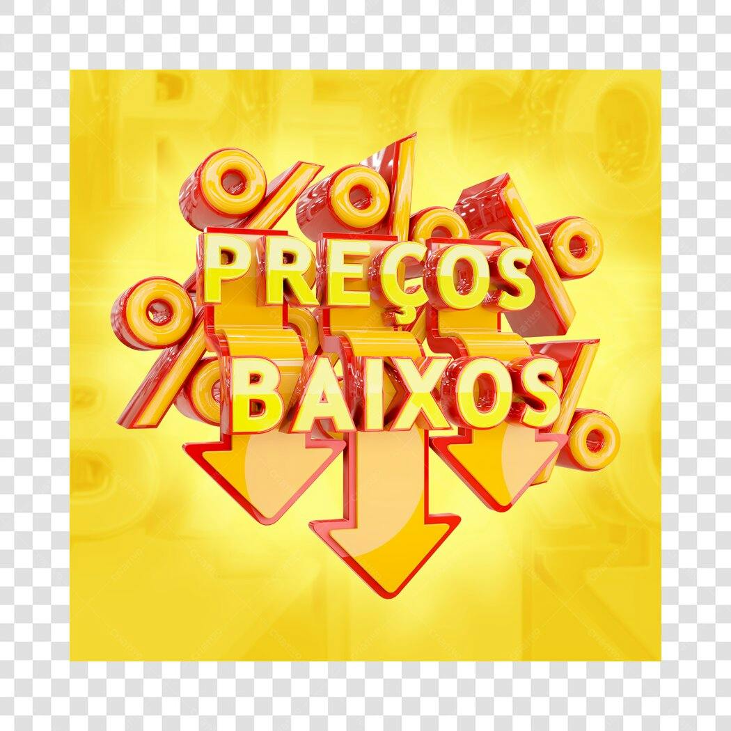 Selo de Desconto Preços Baixos PNG com fundo transparente