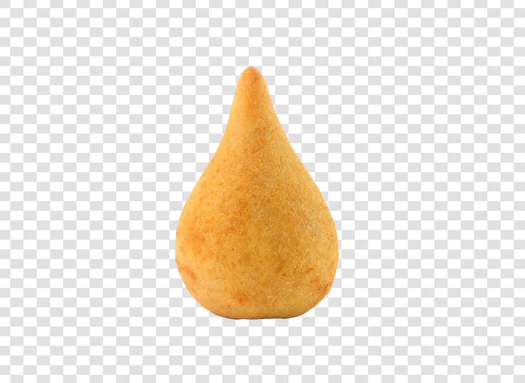 Comida Salgado Coxinha Brasileira Dourada PNG com fundo transparente