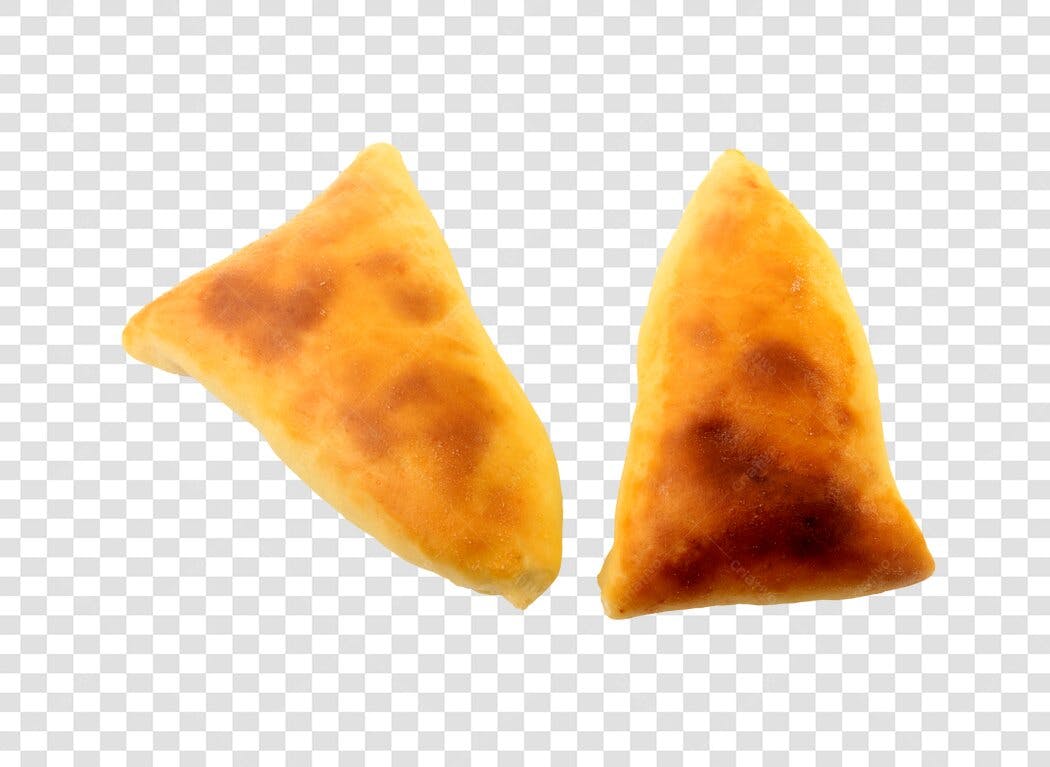 Elemento para Cardápio Esfiha Assada Salgada PNG com fundo transparente