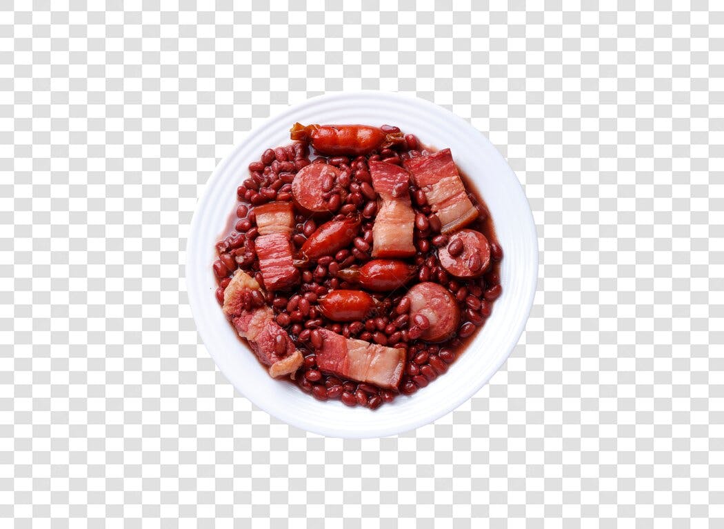 Imagem Recorte Culinário Feijoada Brasileira Completa PNG com fundo transparente