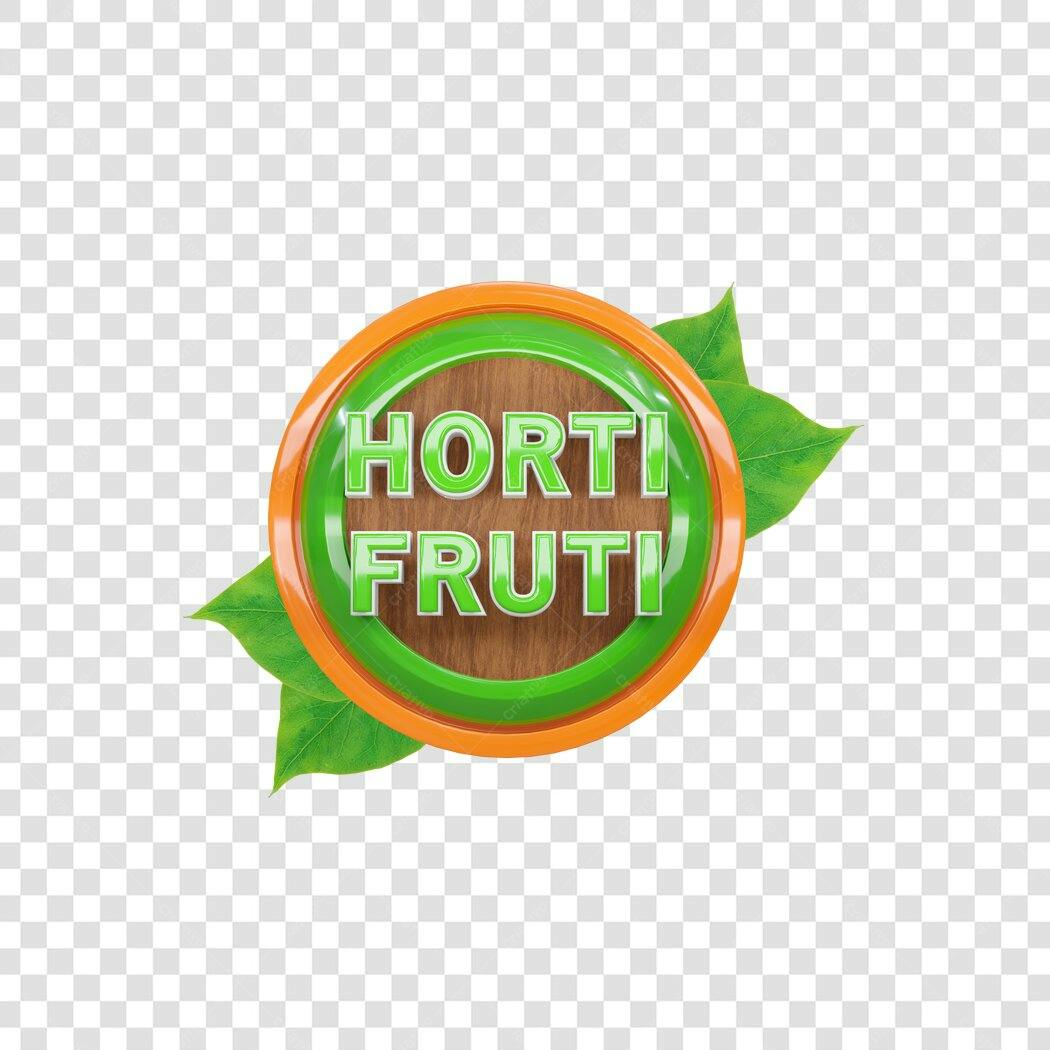 Selo Hortifruti Natural Fresco Verduras Frutas PNG com fundo transparente