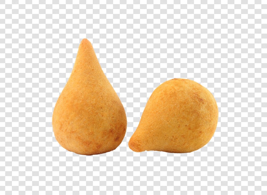 Comida Típica Brasileira Coxinhas Salgadas Douradas PNG com fundo transparente