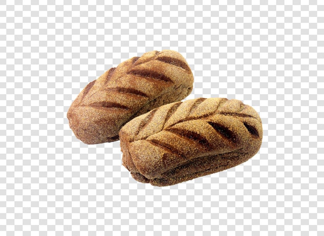 Foto de produto dois pães rústicos marrons padaria PNG com fundo transparente