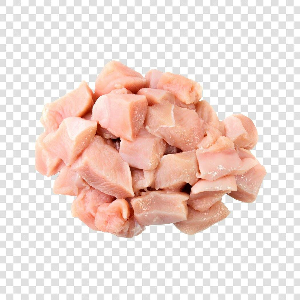 Pedaços de Frango Cru para Receita Culinária PNG com fundo transparente